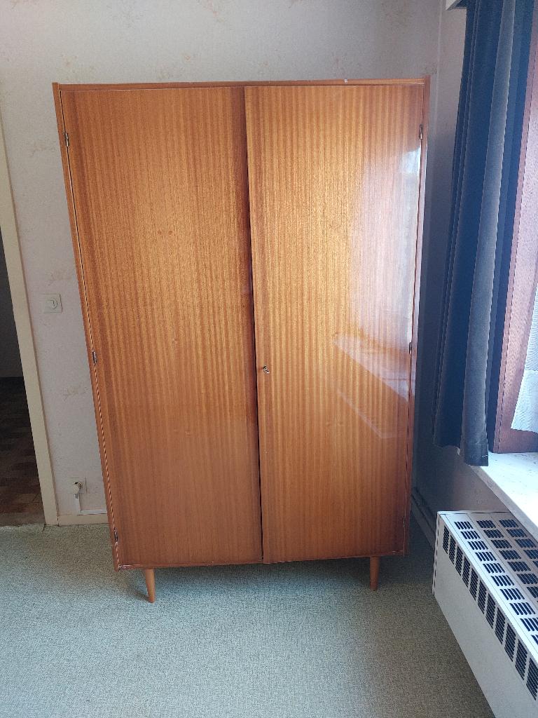 Vintage 1 persoons slaapkamer, Huis en Inrichting, Slaapkamer | Complete slaapkamers, Ophalen, Gebruikt, Eenpersoons, Vintage