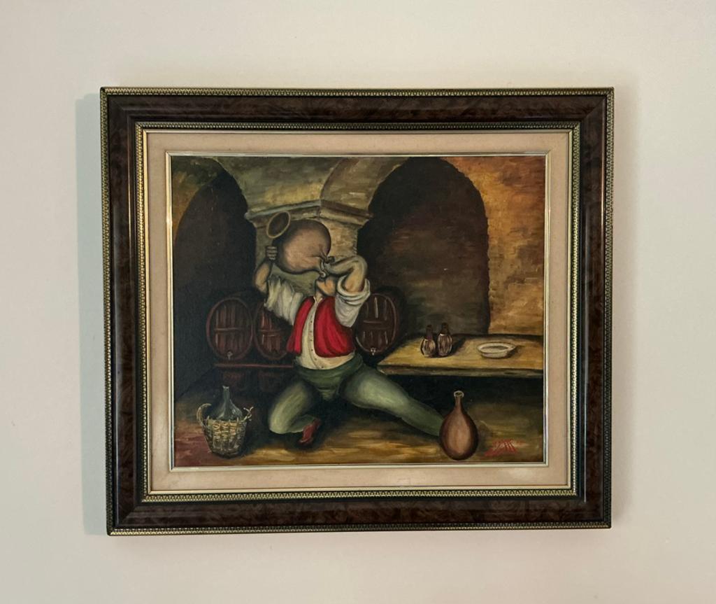 Lot 40. Peinture à l'huile. 600/500. Cadre 800/700. Signé., Enlèvement ou Envoi