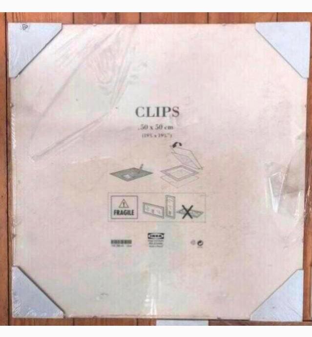5 x glazen kaders (clips ikea) 50x50 /15€ voor 5 kaders, Ophalen, Nieuw