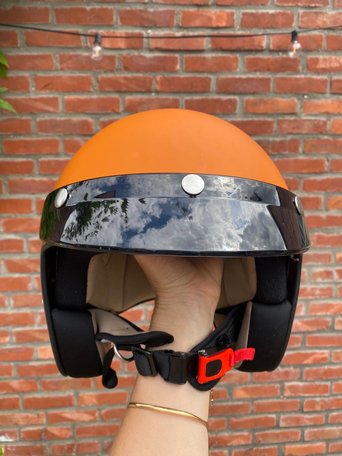 Brommerhelm te koop, Fietsen en Brommers, Ophalen, Zo goed als nieuw, Medium