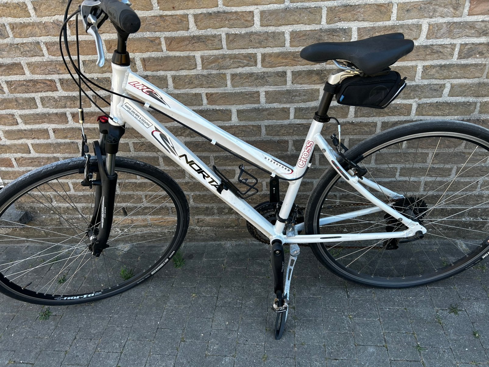 Witte sportbike van Norta ! Ik ben 1,65m en ideale maat !, Enlèvement, Comme neuf, 10 à 15 vitesses, Autres marques
