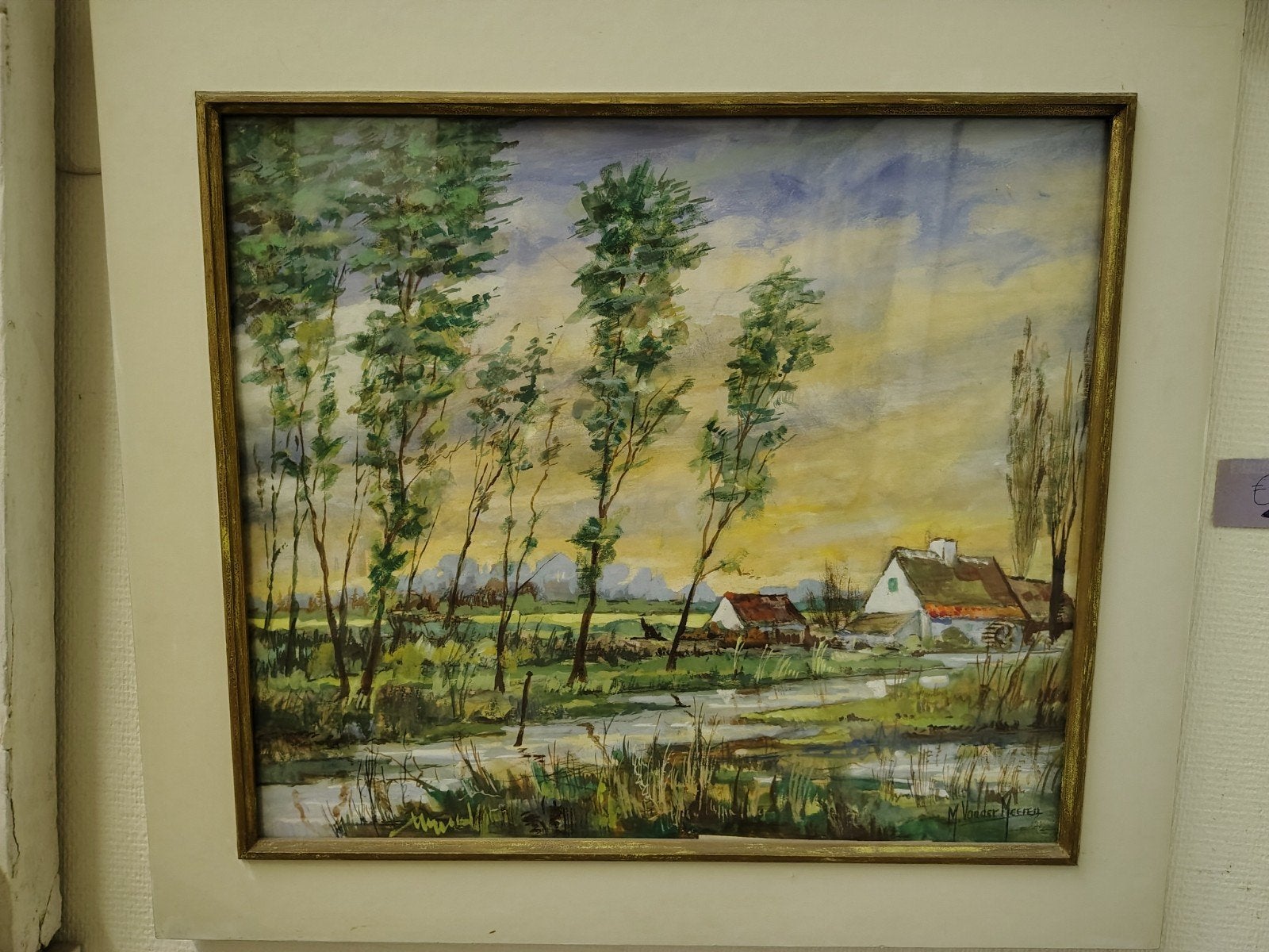 schilderij Maurice Vander Meeren Tielt, Antiek en Kunst, Ophalen