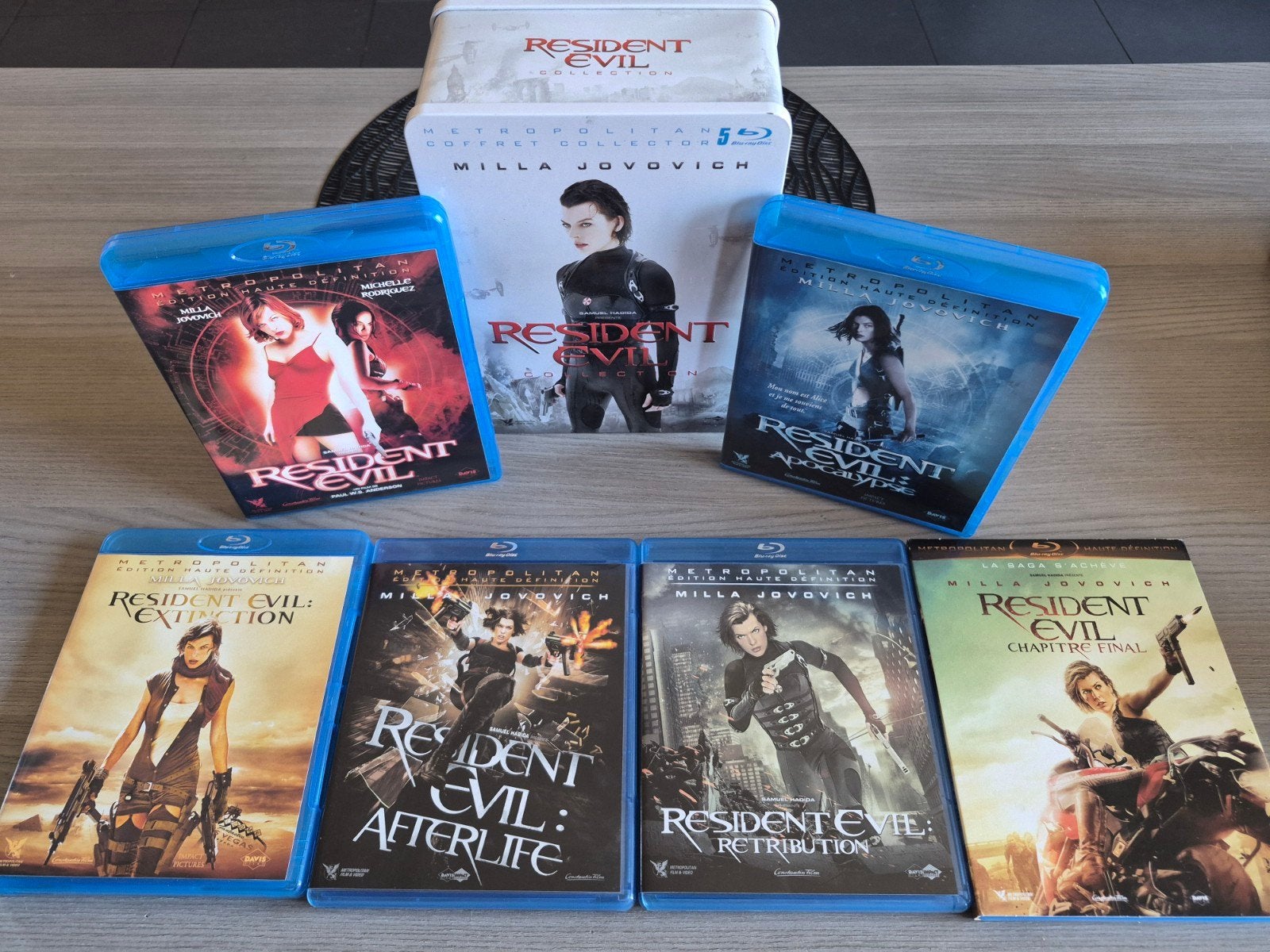 Blu-ray : Coffret Collector Résident Evil (comme neuf) !, Coffret, Enlèvement, Blu-ray, Audio