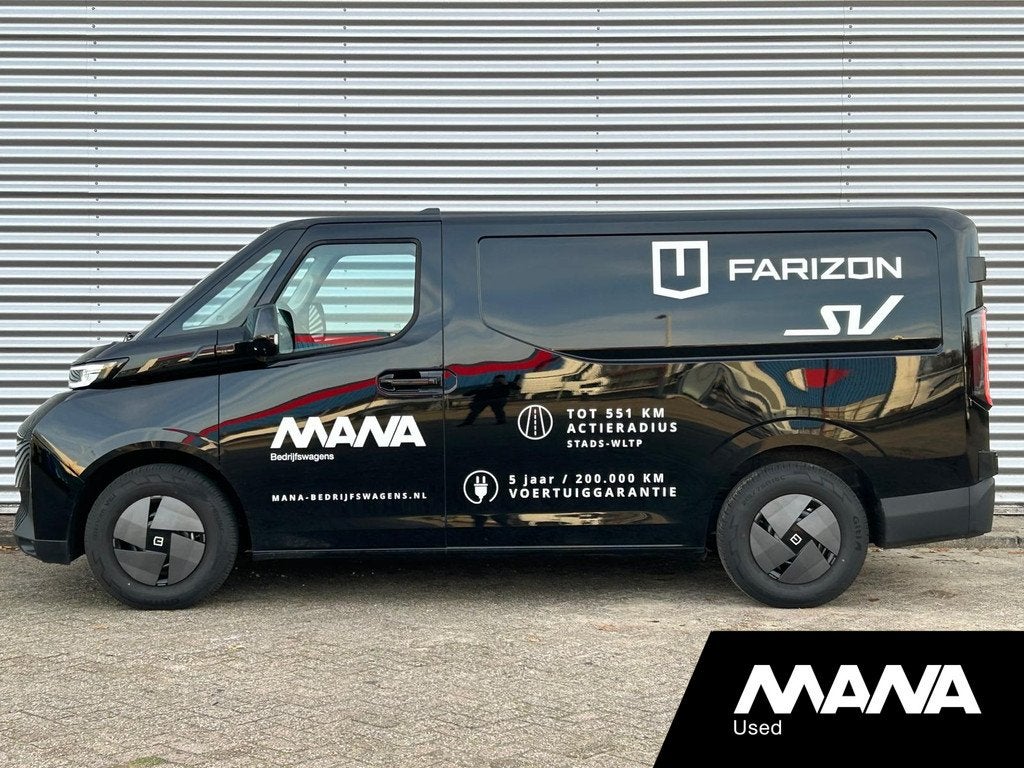 Farizon SV L1H1 83 kWh / 232 PK Lanceringseditie Trekhaak Ac, Auto's, Bestelwagens en Lichte vracht, Gebruikt, Zwart, Parkeersensor