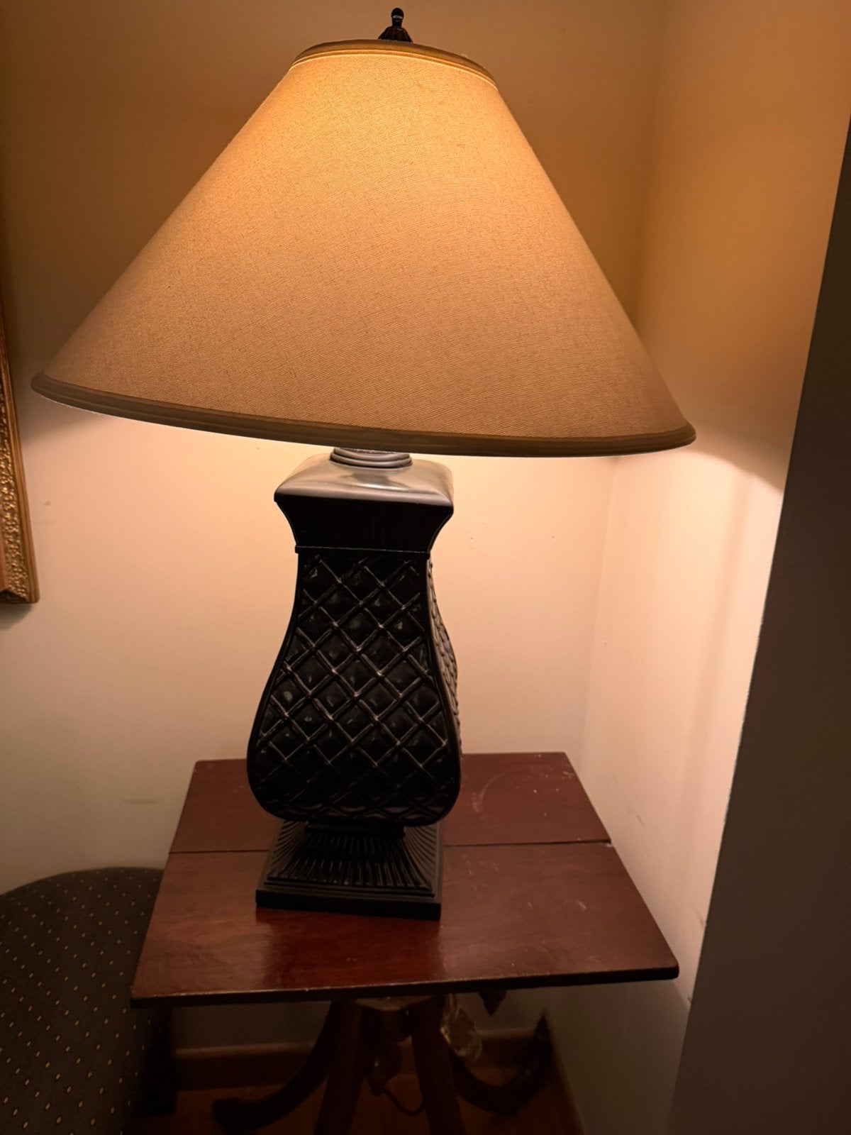 Klassieke zwarte lamp, Ophalen, Overige materialen, Gebruikt, Overige merken