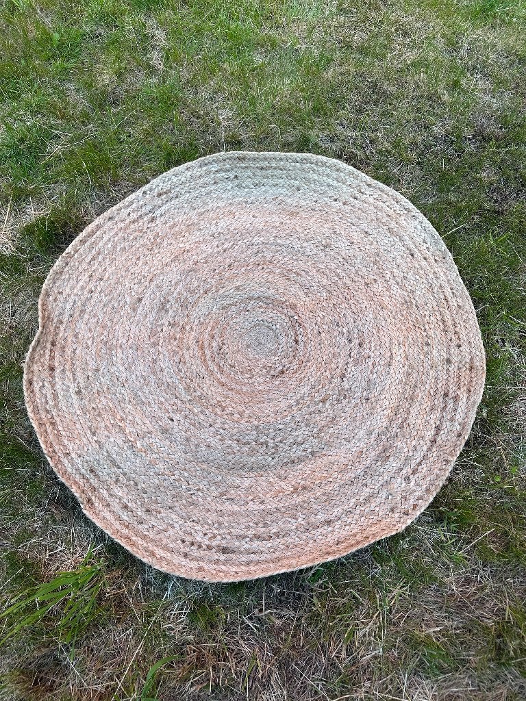 Jute vloerkleed tapijtje, Enlèvement, Comme neuf, Rond, 50 à 100 cm