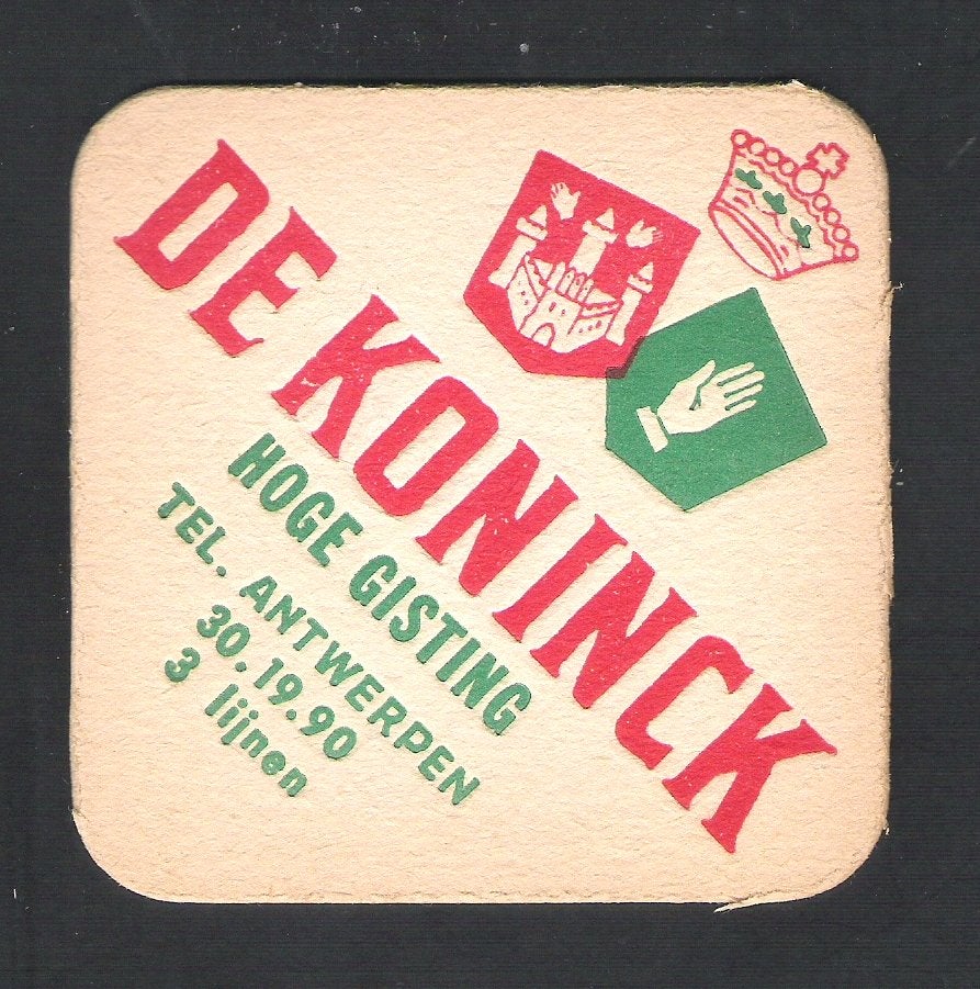 Tapis à bière - De Koninck - 1092, Collections, Enlèvement ou Envoi, De Koninck