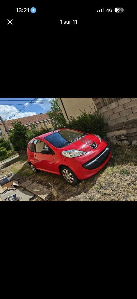Peugeot 107 à vendre, Auto's, Peugeot, 4 zetels, Stof, Handgeschakeld, Grijs