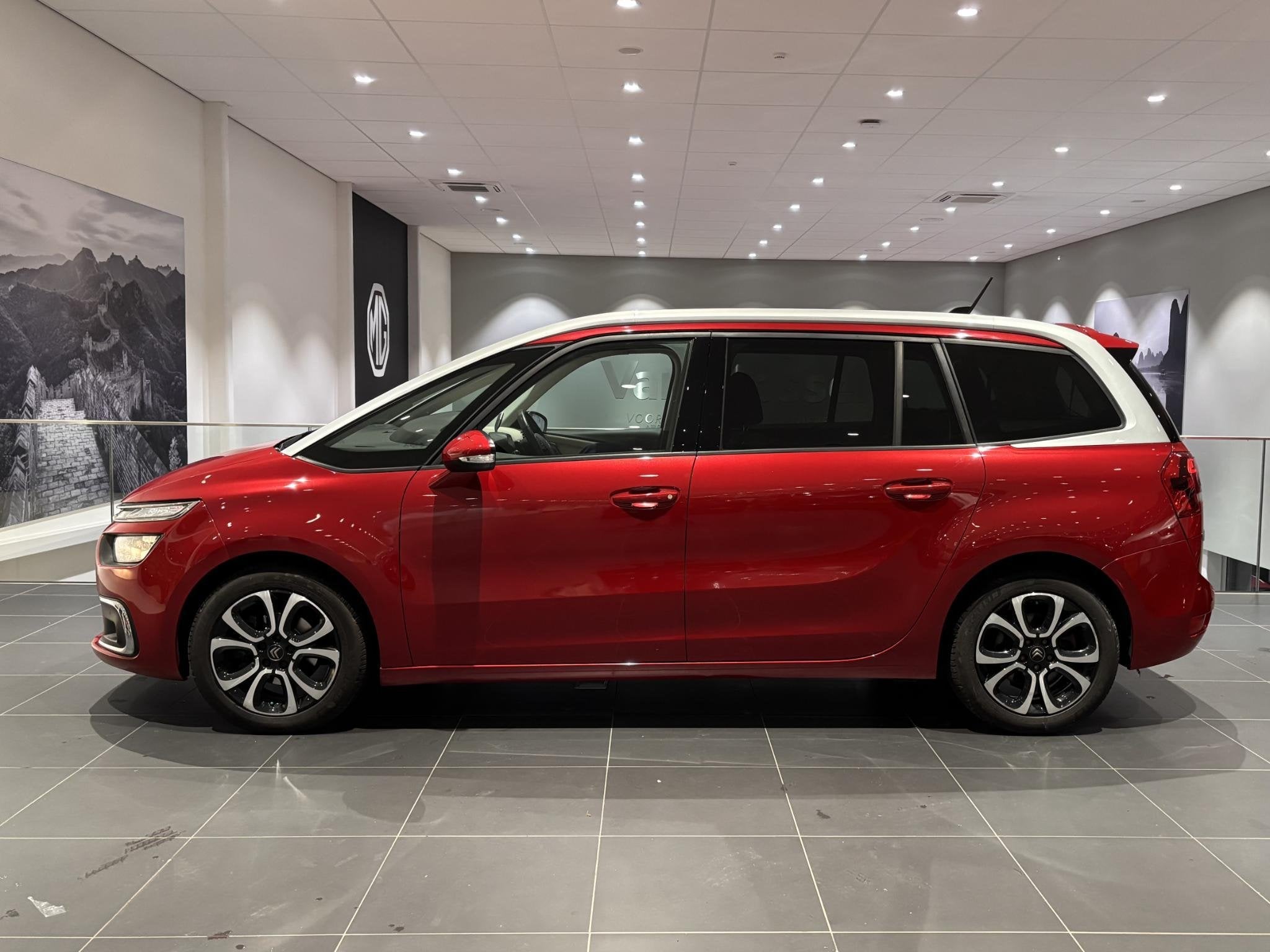 Citroën C4grand Spacetourer 2.0 BlueHDi 160 S&S EAT8 Shine, Rouge, Vitres électriques, Entreprise, Carnet d'entretien