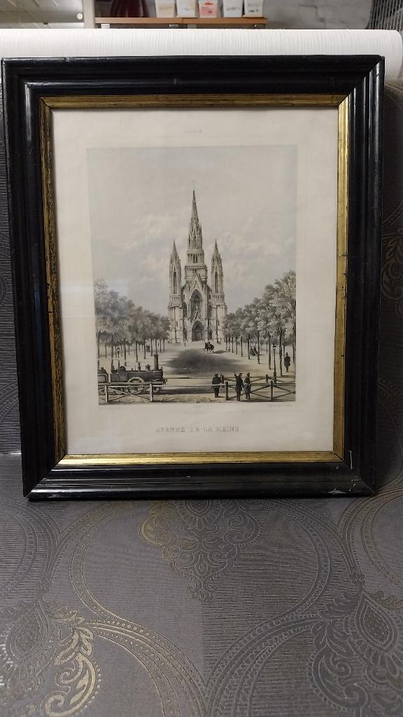 Oude herdruk Onze Lieve Vrouwkerk van Laken, Ophalen of Verzenden
