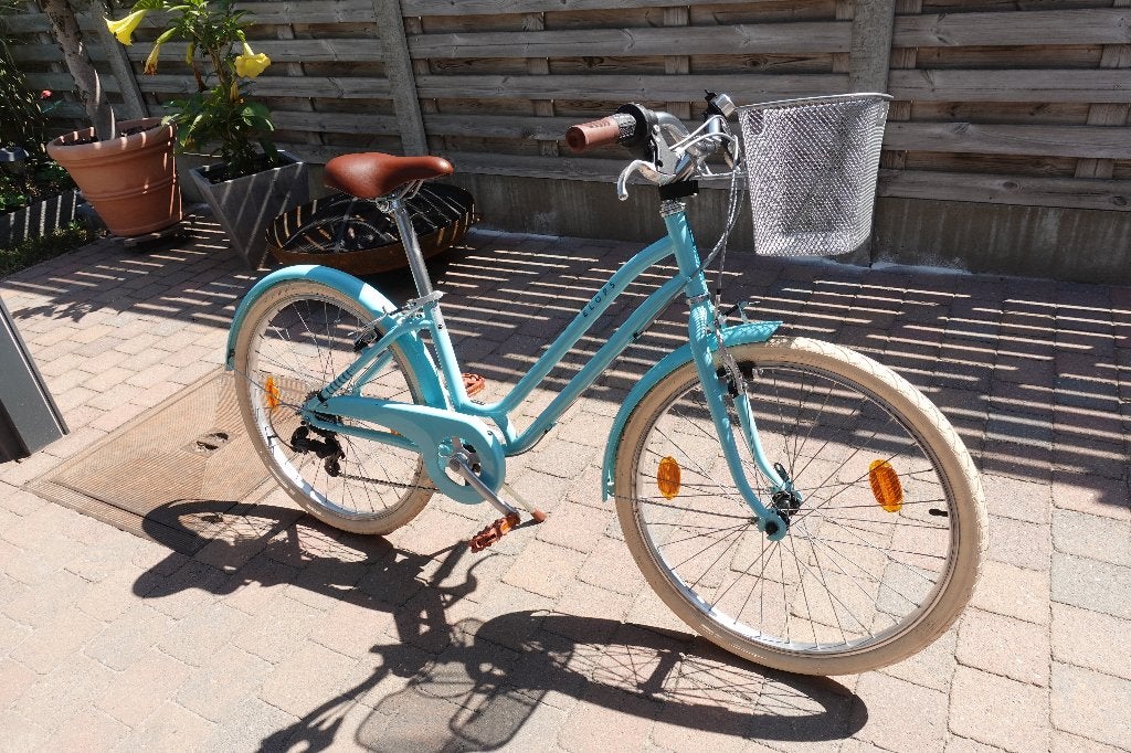 Kinderfiets, Vélos & Vélomoteurs, Vélos | Filles, B-Twin, Comme neuf, Enlèvement, Vitesses