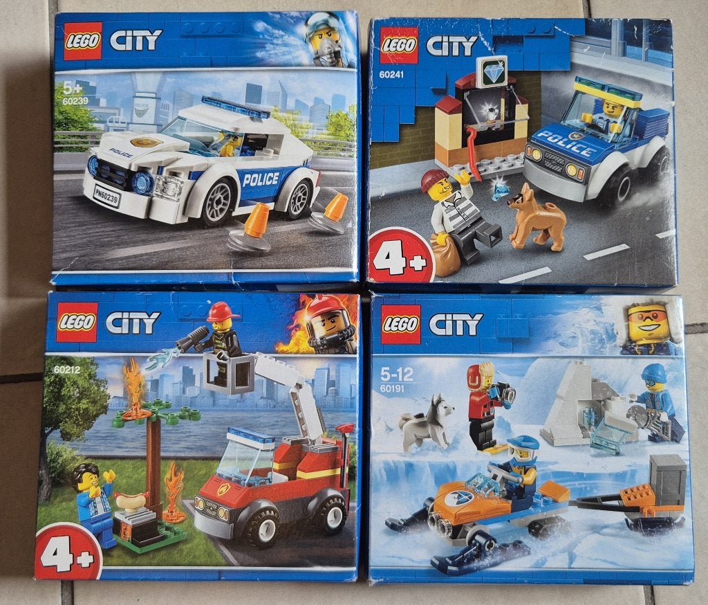 LEGO City 60239 60241 60212 60191 — 4 sets complets, Enfants & Bébés, Plusieurs sets, City, Enlèvement ou Envoi, Lego