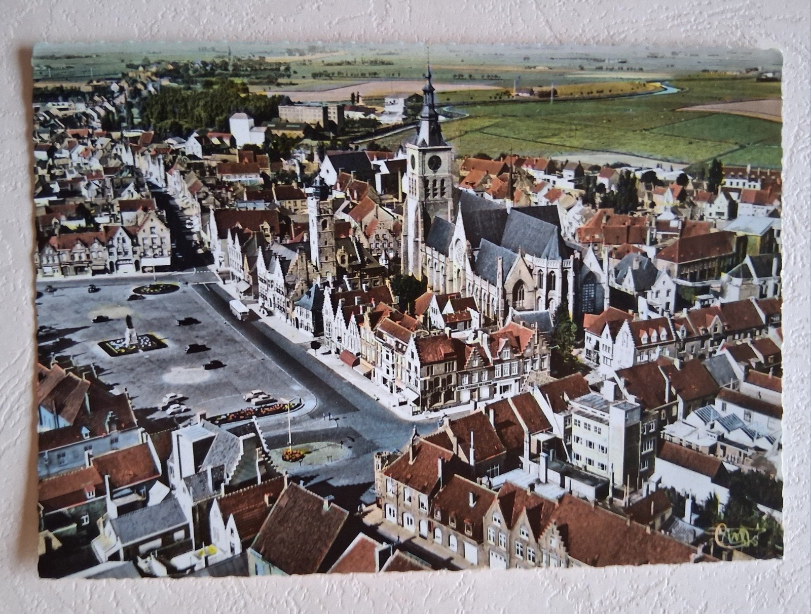 postkaart Luchtopname van Diksmuide, Ophalen of Verzenden