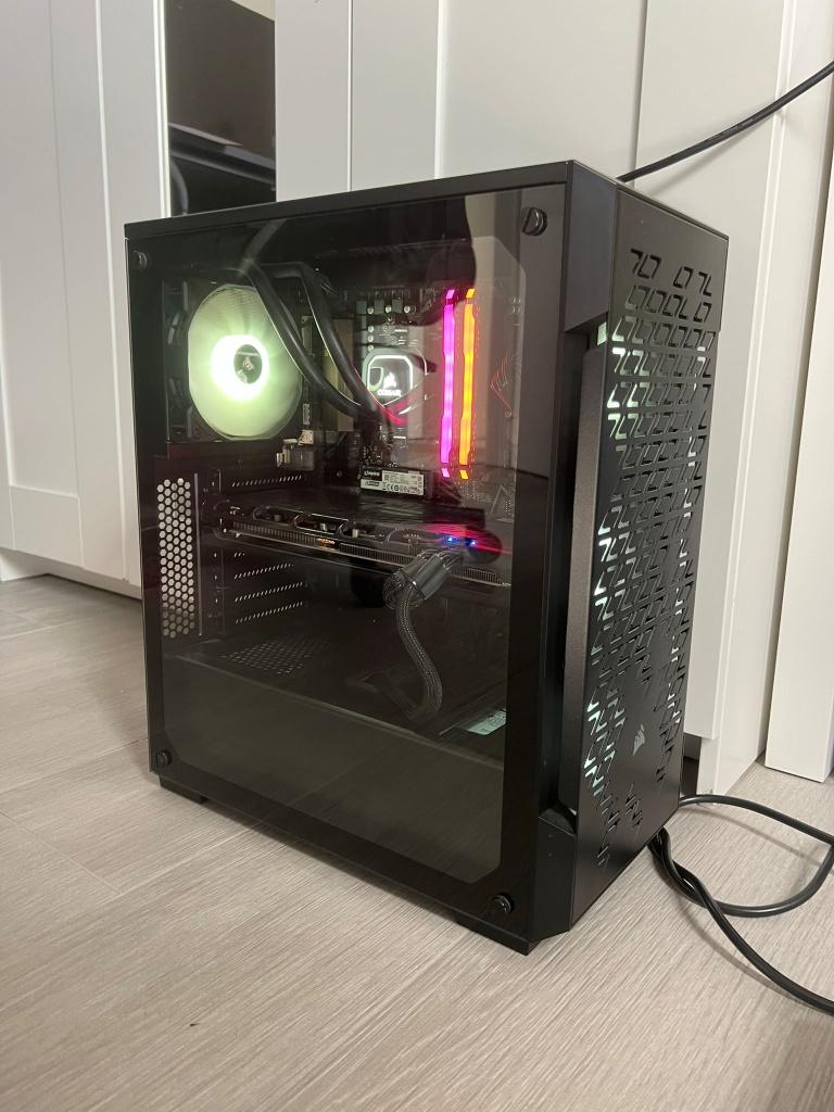 Gaming PC Ryzen 5 + RX 5700 XT | Watergekoeld | 16GB RAM, Computers en Software, Desktop Pc's, Ophalen, Gebruikt, AMD Ryzen 5