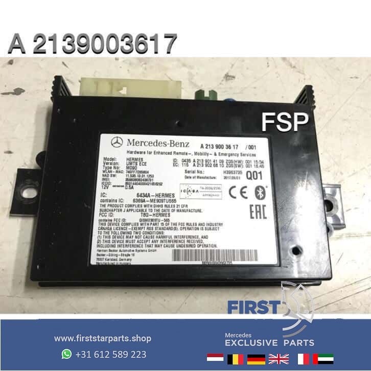 W176 W246 W117 W156 W205 W213 CommunicatieModule A2139003617, Utilisé, -, -, Enlèvement ou Envoi
