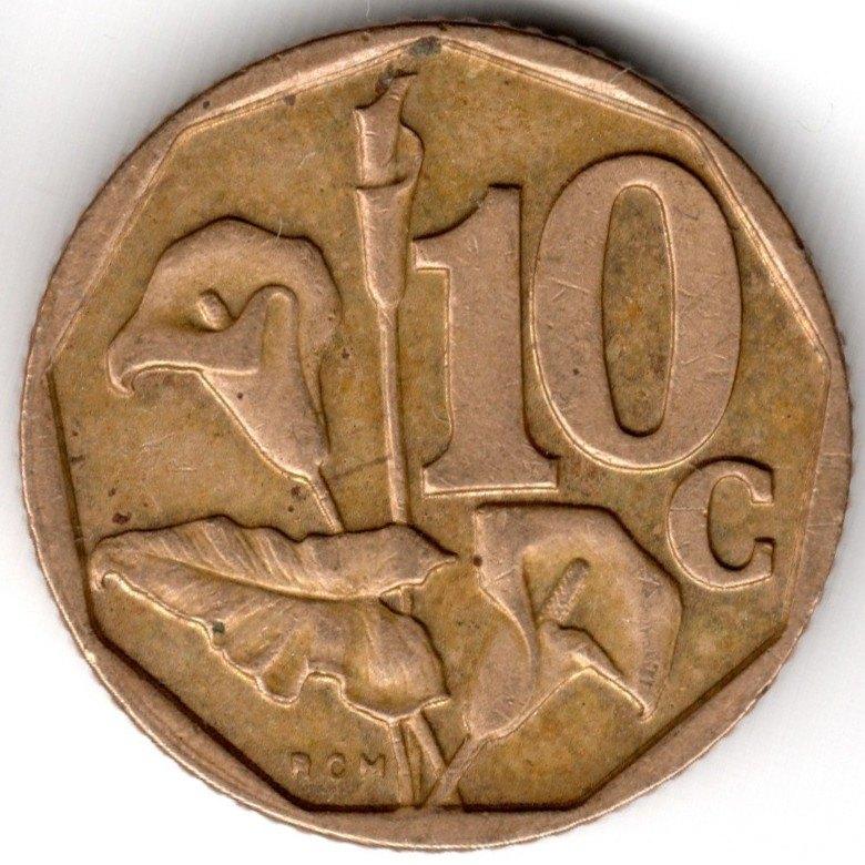 Zuid-Afrika : 10 Cent 1999  KM#161  Ref 15918, Ophalen of Verzenden, Zuid-Afrika, Losse munt