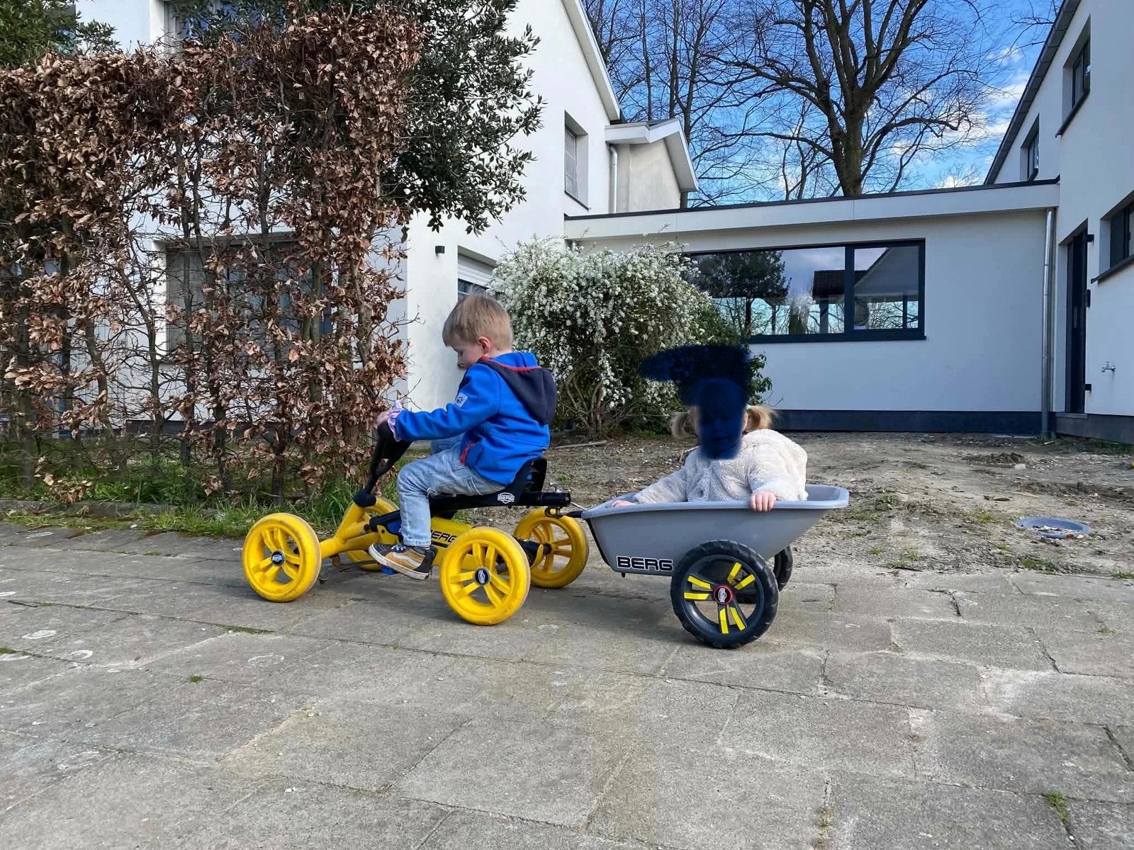 Go cart met aanhangwagen, Enlèvement, Comme neuf