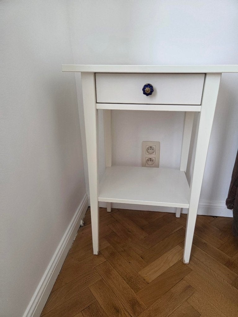 IKEA Hemnes hoogglans nachtkastje, Huis en Inrichting, Ophalen, Gebruikt, 45 tot 65 cm, 70 cm of meer