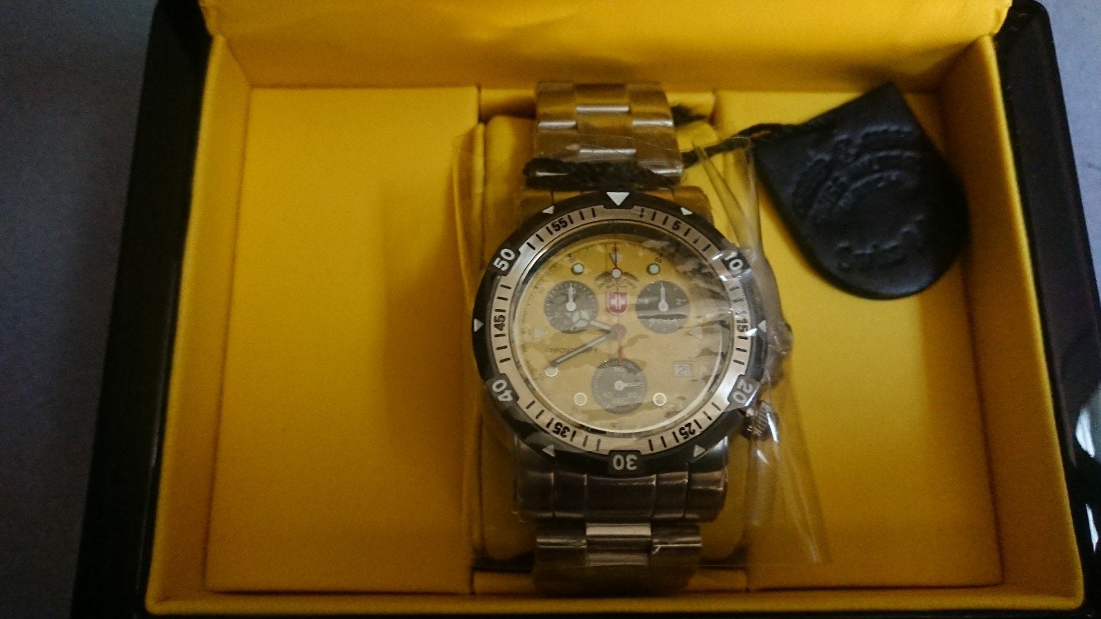 Swiss Army Watch limited edition nieuw in doos, Ophalen, Staal, Staal, Polshorloge