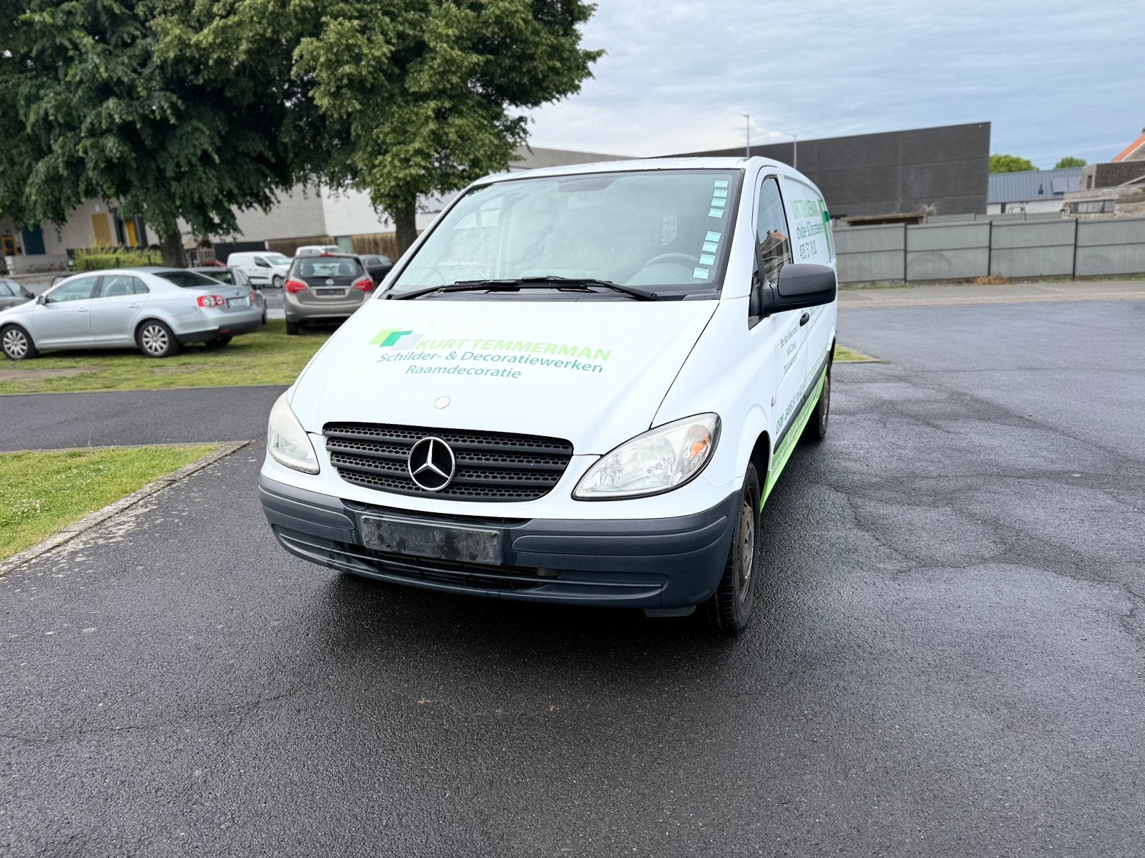 Te Koop Mercedes Vito 109cdi jaar 2010 km179000 euro 4, Auto's, Stof, Wit, Mercedes-Benz, Bedrijf
