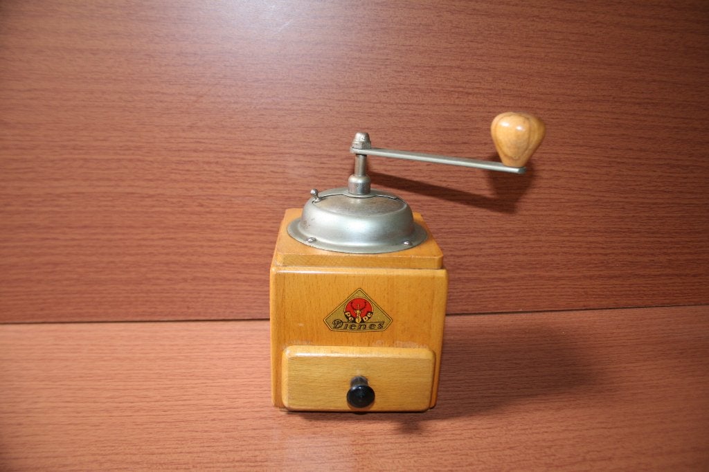 dienes decoratieve Koffiemolen, Ophalen