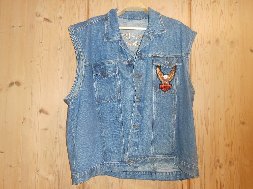 !!! Harley !!! Veste jeans 3XL sans manche, Motos, Enlèvement, Neuf, sans ticket, Autres types, Harley Davidson