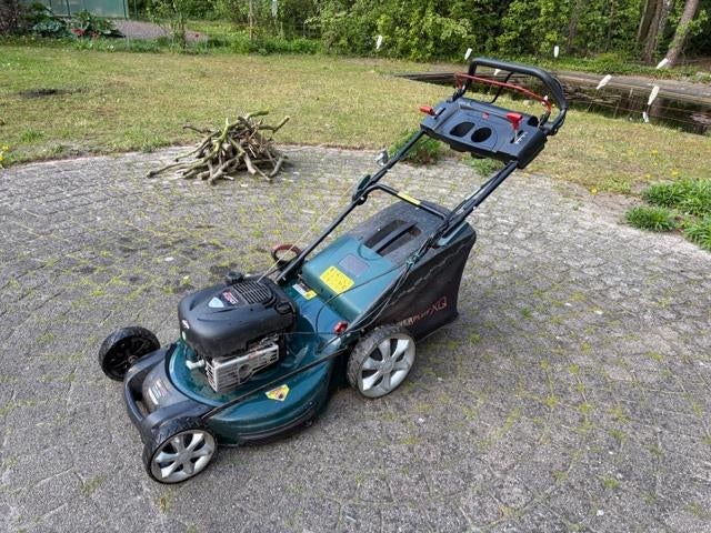 grasmaaier 190cc, Tuin en Terras, Grasmaaiers, Gebruikt, Benzine-grasmaaier, 50 cm of meer, Cirkelmaaier, Opvangzak, Ophalen