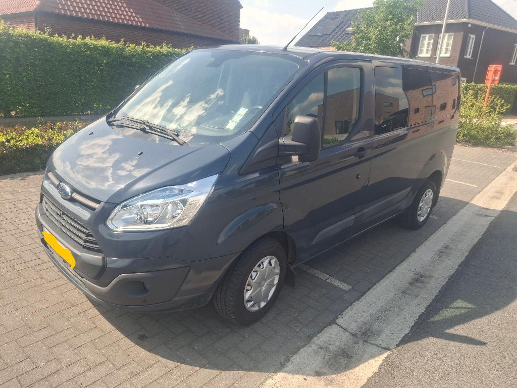 Ford Transit Custom, Auto's, Voorwielaandrijving, Stof, Zwart, Blauw