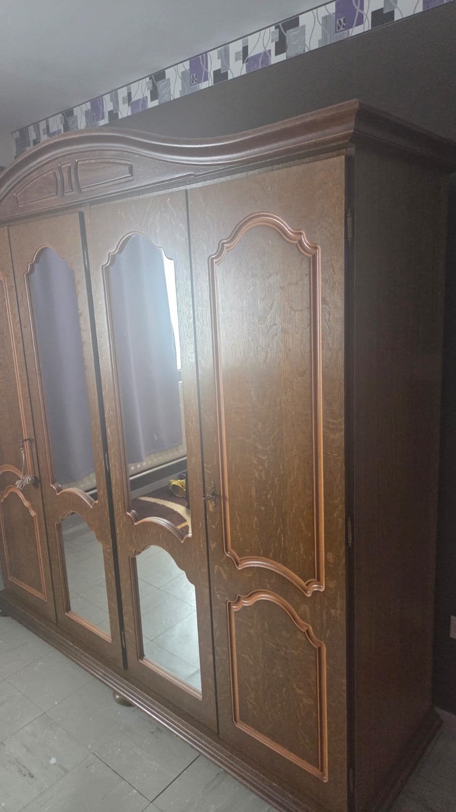 Slaapkamer compleet hout, Enlèvement, Utilisé, Deux personnes