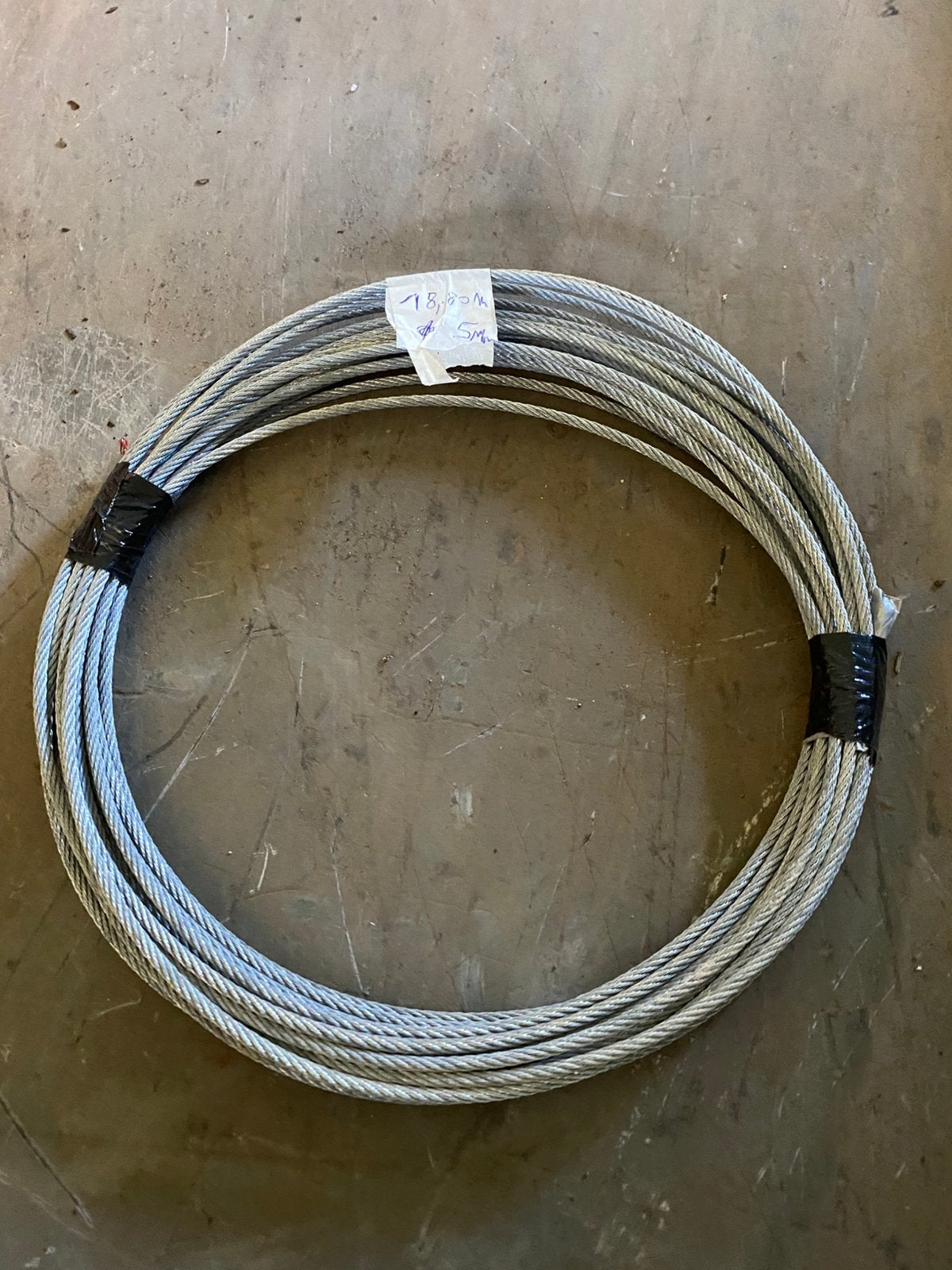 Câble acier ZIngué 5mm. 18m neuf, Ophalen, Zo goed als nieuw