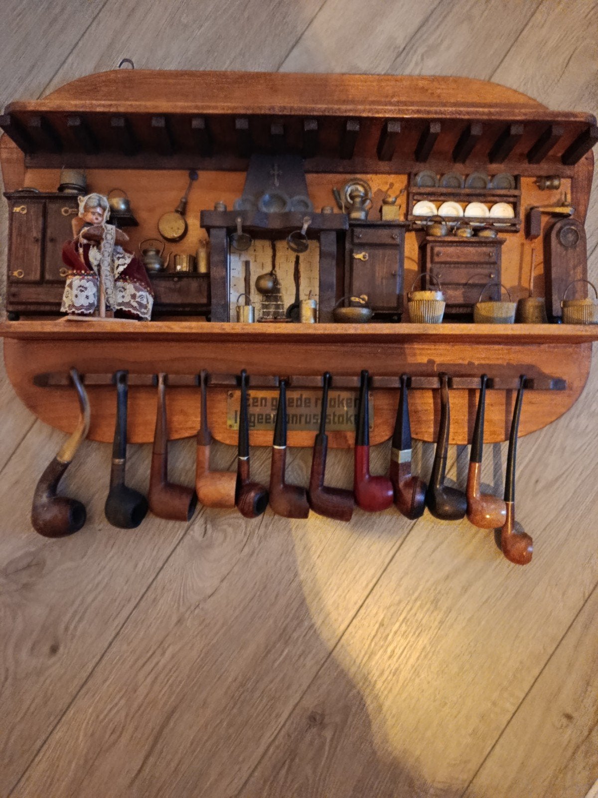 decoratie pijpenrek met 12 pijpen, Ophalen