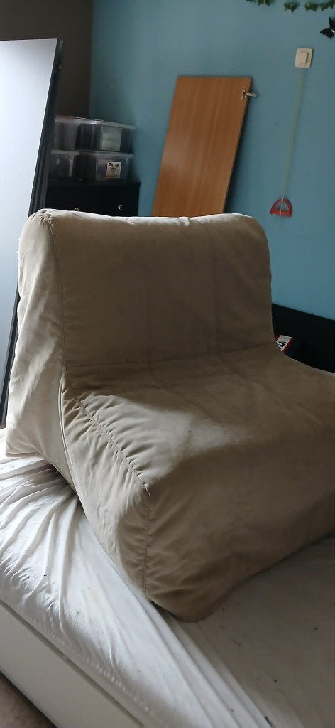 zetelbed, Huis en Inrichting, Ophalen, Gebruikt, Eenpersoons, Beige