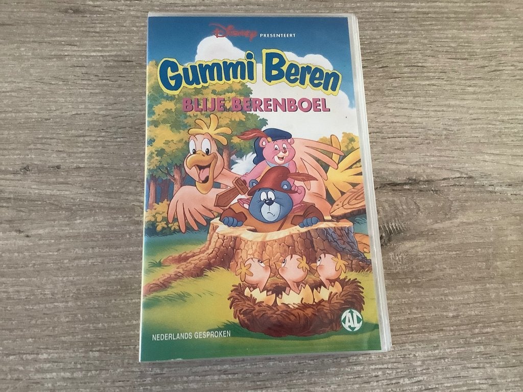 Disney Gummy Beren VHS Video film (1991), Tekenfilm, Alle leeftijden, Zo goed als nieuw, VHS