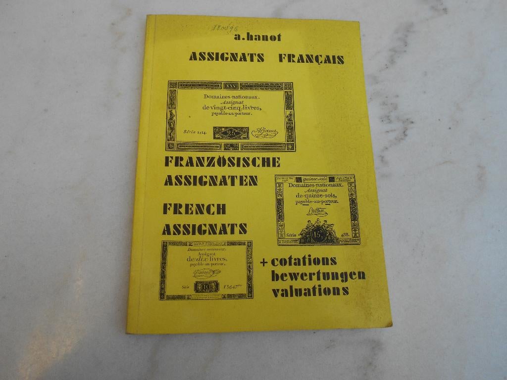 ancien catalogue 1974 Assignats français, Livres, Enlèvement ou Envoi, Utilisé, Catalogue