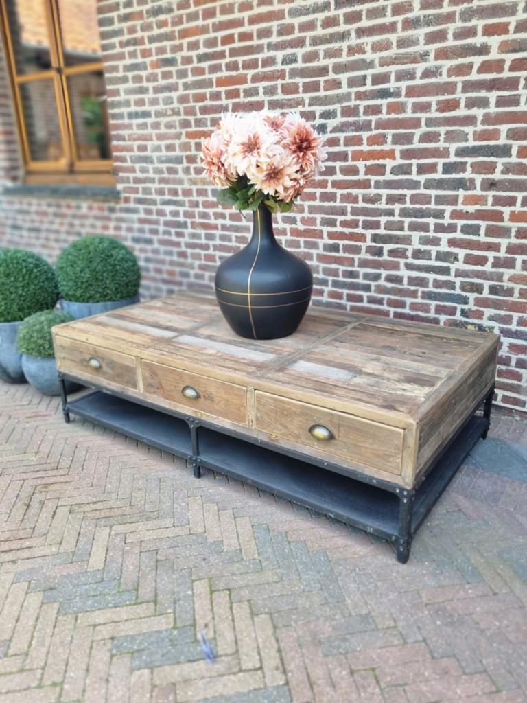 Teak salontafel, Huis en Inrichting, 75 cm of meer, Indo., Teakhout, Indo.