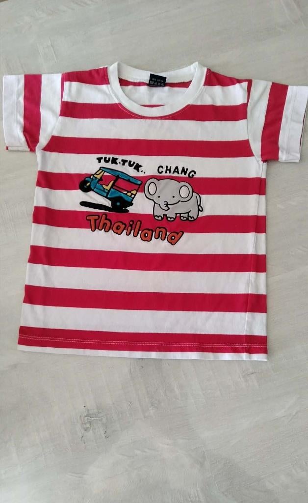 T shirt Thailand maat 110 meisje, Thailand, Meisje, Ophalen of Verzenden, Zo goed als nieuw