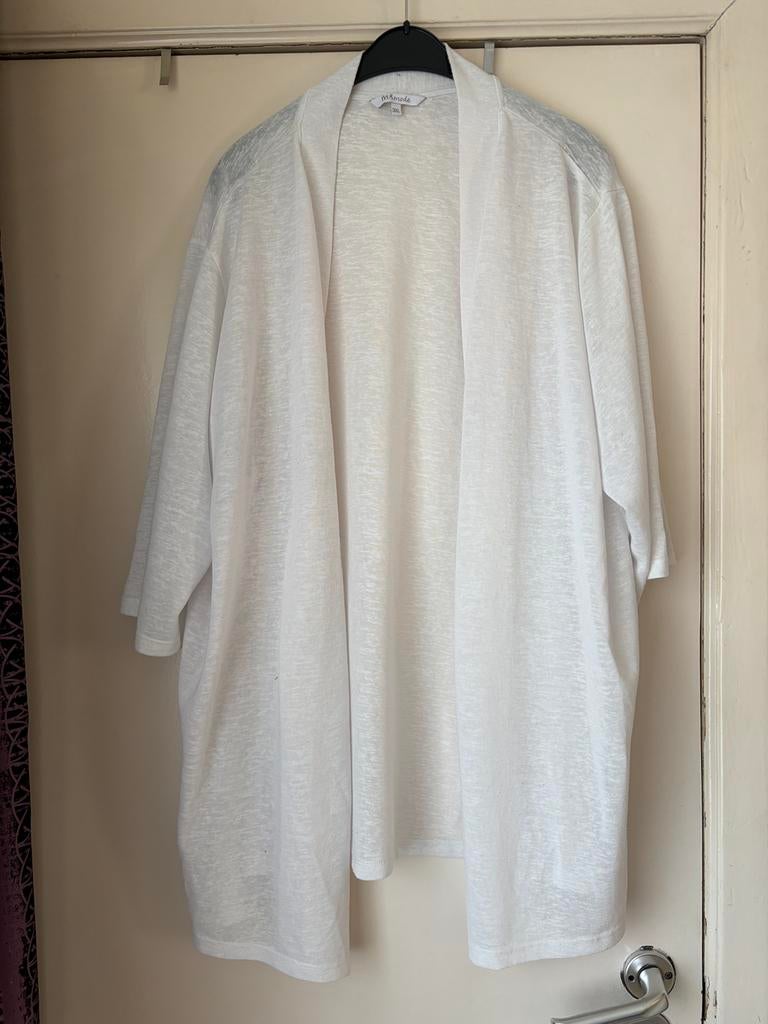 Open wit vest — MS Mode — maat 3XL, Ophalen of Verzenden, Zo goed als nieuw, Wit