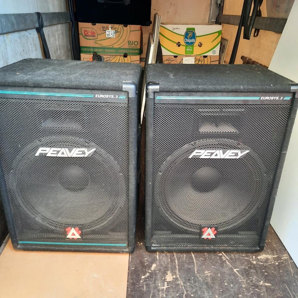 Luidsprekers Peavey , Eurosys TM3 , 150 - 300 watt , 3 st., Ophalen