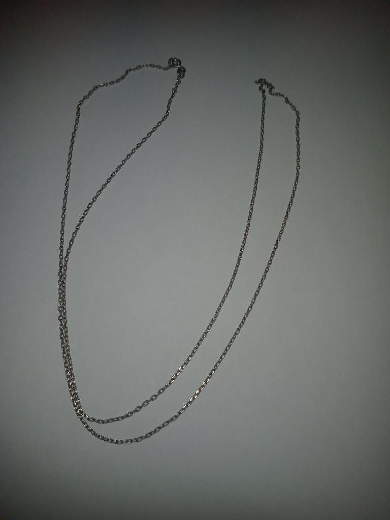 fijne ketting van 925 zilver, Ophalen of Verzenden, Zo goed als nieuw, Zilver, Zilver
