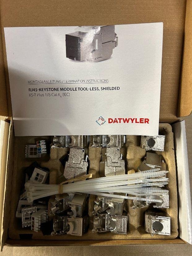 ☎️ NIEUW Datwyler KeyStone KS-T Plus 41806100ZF CAT6A ☎️, Informatique & Logiciels, Pc & Câble réseau, Enlèvement ou Envoi, Neuf