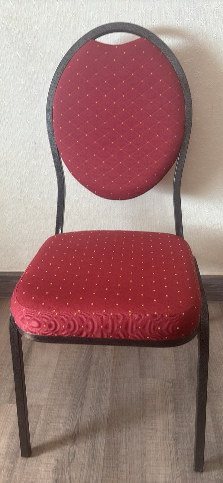Mooie rode stoelen – nette staat – stevig frame., Antiek en Kunst, Ophalen