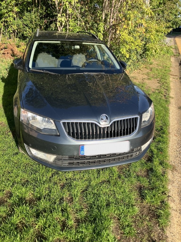 Grijze Skoda Octavia Greenline 1.6 Diesel, Autos, Argent ou Gris, Euro 6, Boîte manuelle, 5 portes