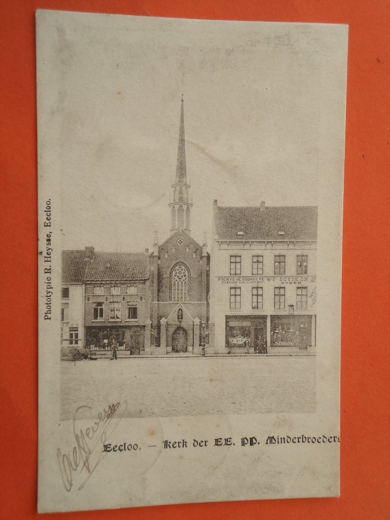 Eeklo - Eecloo Kerk der EE. PP. Minderbroeders, Ophalen of Verzenden, Voor 1920, Gelopen, Oost-Vlaanderen