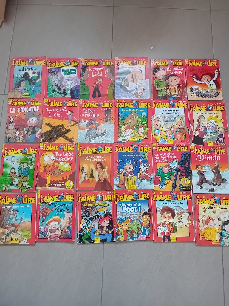 Lot 24 livres J'aime lire 7-10 ans, Livres, Enlèvement, Comme neuf, Fiction général