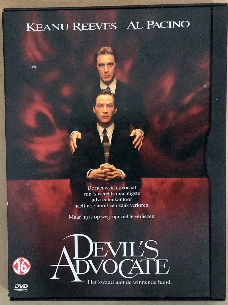Devil's Advocate (1997) Dvd Keanu Reeves, Al Pacino, Enlèvement ou Envoi, Espagnol, Anglais, À partir de 16 ans
