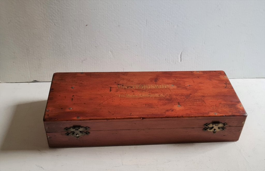 Boîte urétéroscopique ancienne Louis Loewenstein acajou UNIQ, Antiquités & Art, Enlèvement ou Envoi