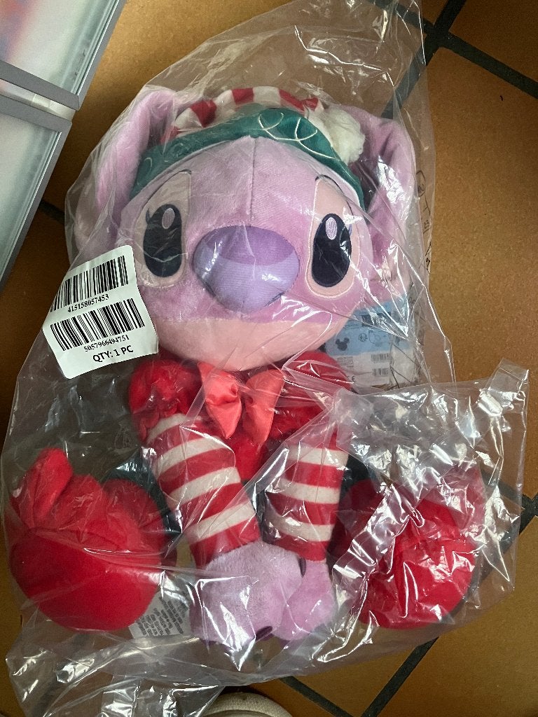 Nieuwe Angel ( Stitch ) Kerst knuffel - Disney store, Ophalen of Verzenden, Nieuw, Knuffel