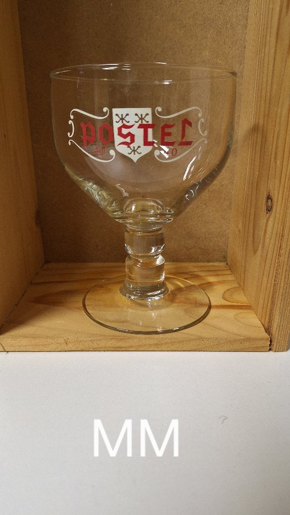 bierglas Postel (nr MM), Ophalen, Gebruikt, Glas of Glazen, Overige merken