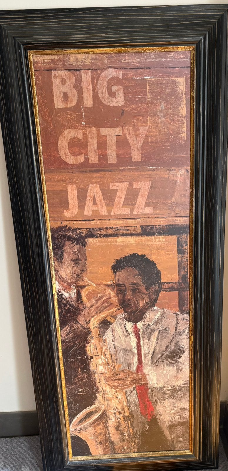 Big city Jazz schilderij, Antiek en Kunst, Ophalen, Minder dan 50 cm, Minder dan 100 cm