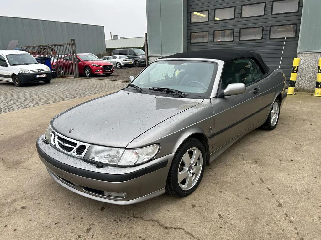 Saab 9-3 Cabriolet 2.0Turbo 110kw wagen zie foto's, Auto's, Gebruikt, 4 cilinders, Cabriolet, 1655 kg